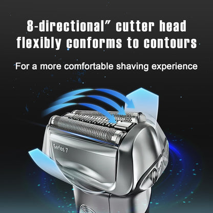 Replacement Head Compatible with Braun Electric Foil Shaver，70S Series 7, Compatible with Braun Series 7 790cc 760cc 750cc 720 799 797 (2 Pack)