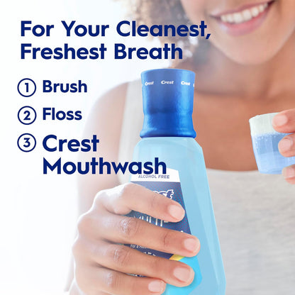 Crest Pro Health Advanced Multi-Protection Mouthwash, Alcohol Free, Extra Deep Clean Fresh Mint, 500 mL (16.9 Fl Oz), Pack of 4