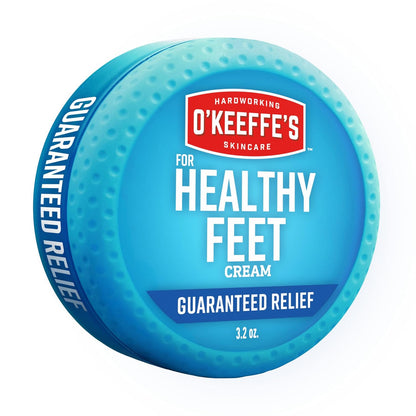 O'Keeffe's Healthy Feet Foot Cream, 3.2 oz Jar, 1-Pack For Extreme Dryness | Repairs Extremely Cracked, Dry Feet..