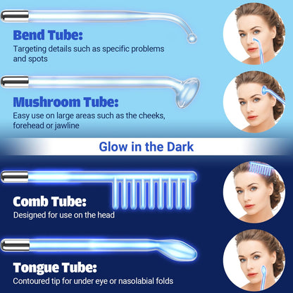 High Frequency Facial Device - TUMAKOU Blue High Frequency Facial Wand..