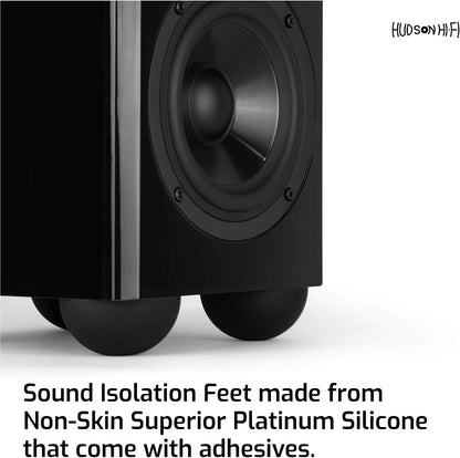 Hudson Hi-Fi Speaker Isolation Feet (4-Pack, 2.5")..