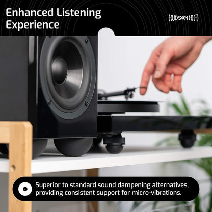 Hudson Hi-Fi Speaker Isolation Feet (4-Pack, 2.5")..