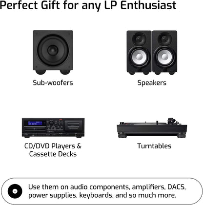 Hudson Hi-Fi Speaker Isolation Feet (4-Pack, 2.5")..