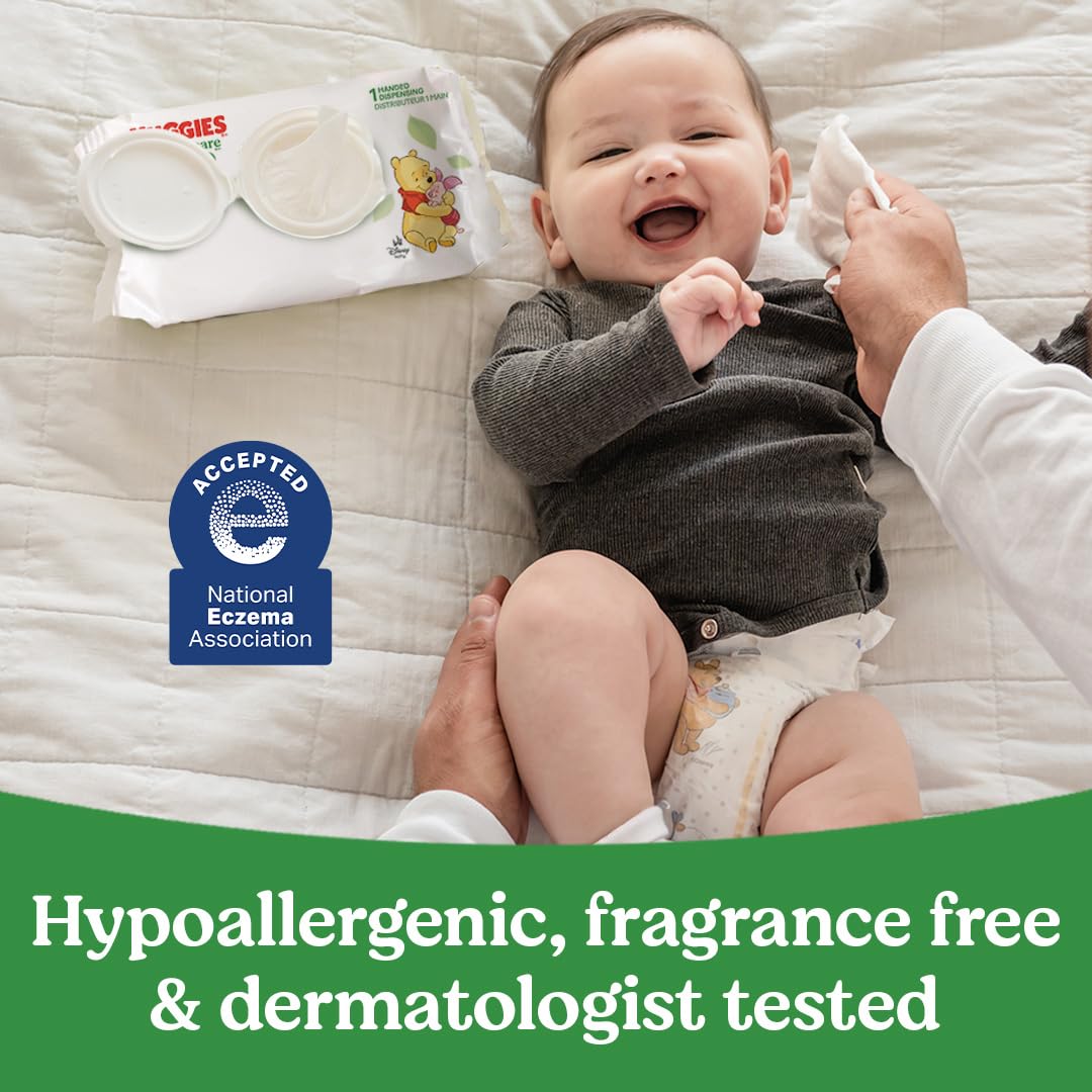 Huggies Natural Care Sensitive Baby Wipes, Unscented, Hypoallergenic, 99% Purified Water..