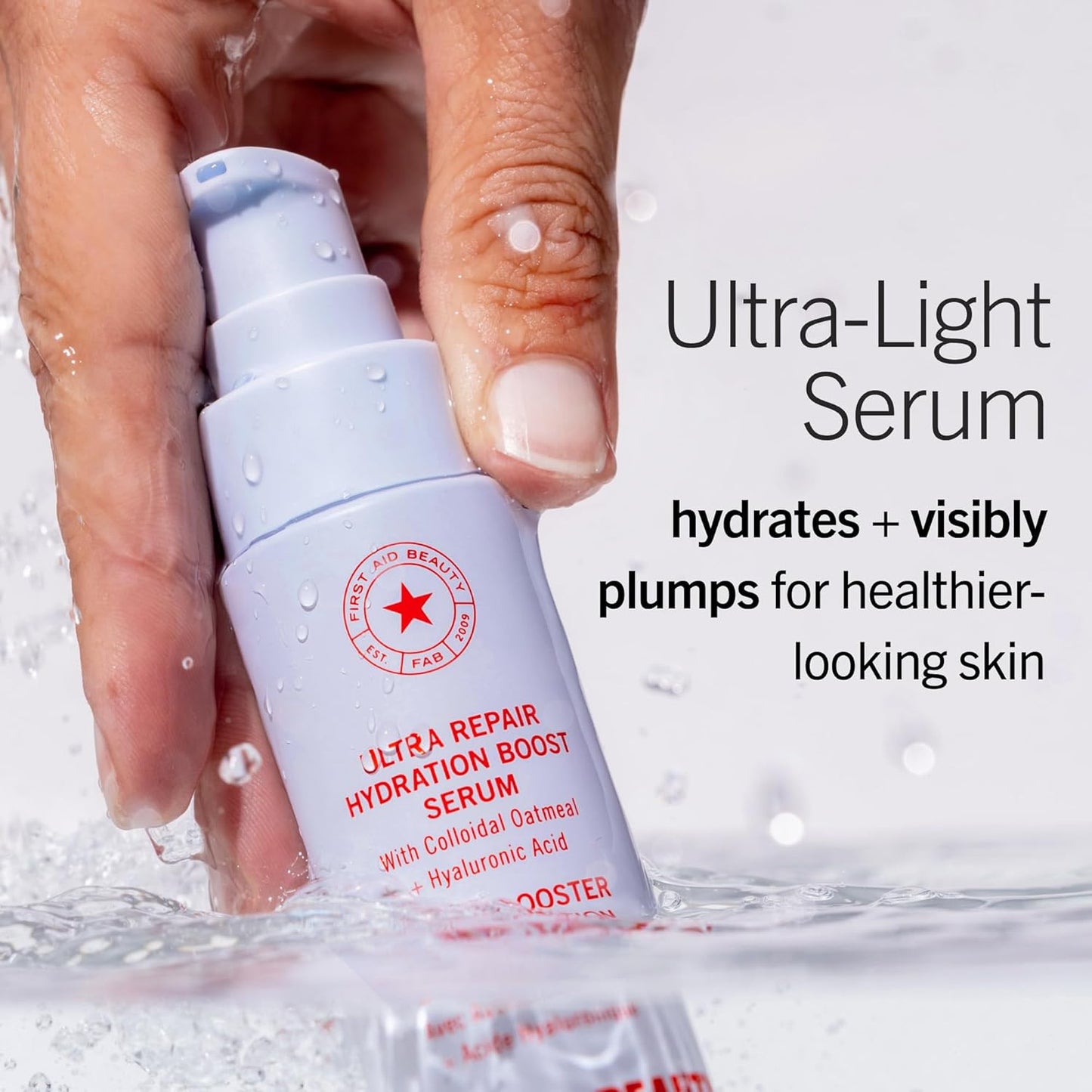 First Aid Beauty - Hydrating Serum with Hyaluronic Acid, Lightweight Formula