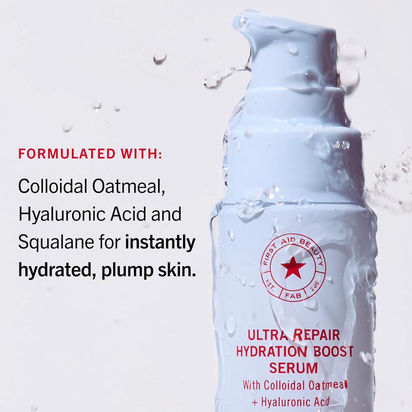 First Aid Beauty - Hydrating Serum with Hyaluronic Acid, Lightweight Formula