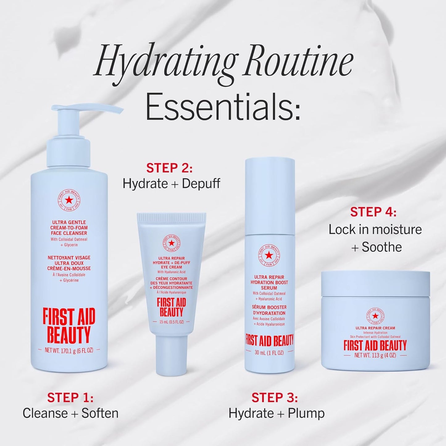 First Aid Beauty - Hydrating Serum with Hyaluronic Acid, Lightweight Formula