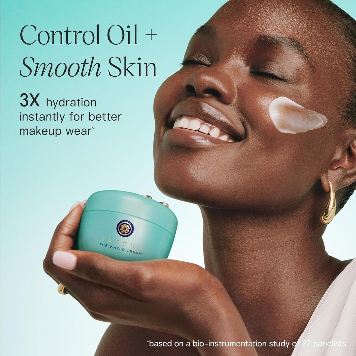 TATCHA The Water Cream | Cream Moisturizer for Face, Optimal Hydration For Pure Poreless Skin, Size- 50 ml
