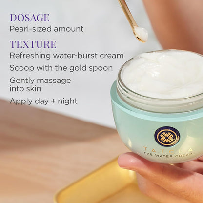 TATCHA The Water Cream | Cream Moisturizer for Face, Optimal Hydration For Pure Poreless Skin, Size- 50 ml