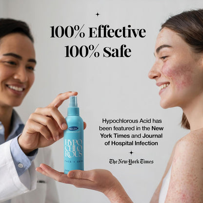 Hypochlorous Acid Spray for Face and Skin; Facial Cleanser | 32oz Refill Face Mist Hypochlorous Acid Spray for Skin, Acne, Rash, Eczema, Wound