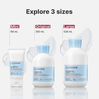 ILLIYOON Ceramide Ato Lotion 528ml(17.85oz) | Daily Moisturizing Lotion for All Skin Types