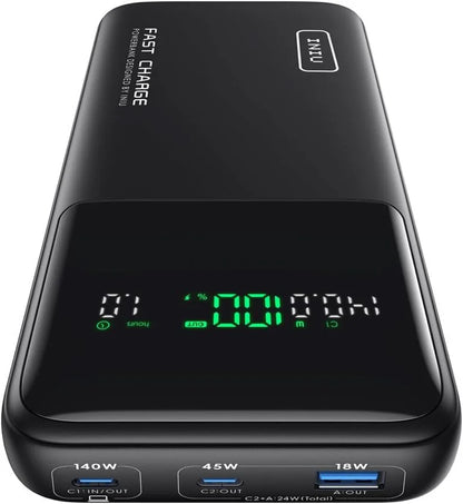 INIU 140W Laptop Power Bank, Flight-Safe 27000mAh High Capacity Portable Charger