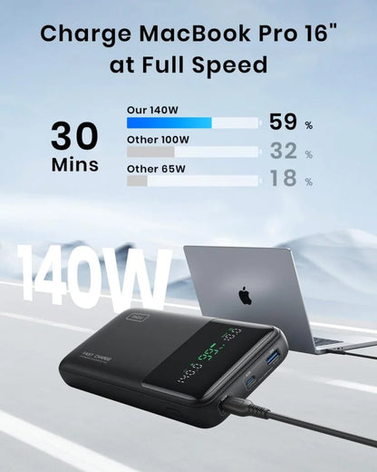 INIU 140W Laptop Power Bank, Flight-Safe 27000mAh High Capacity Portable Charger