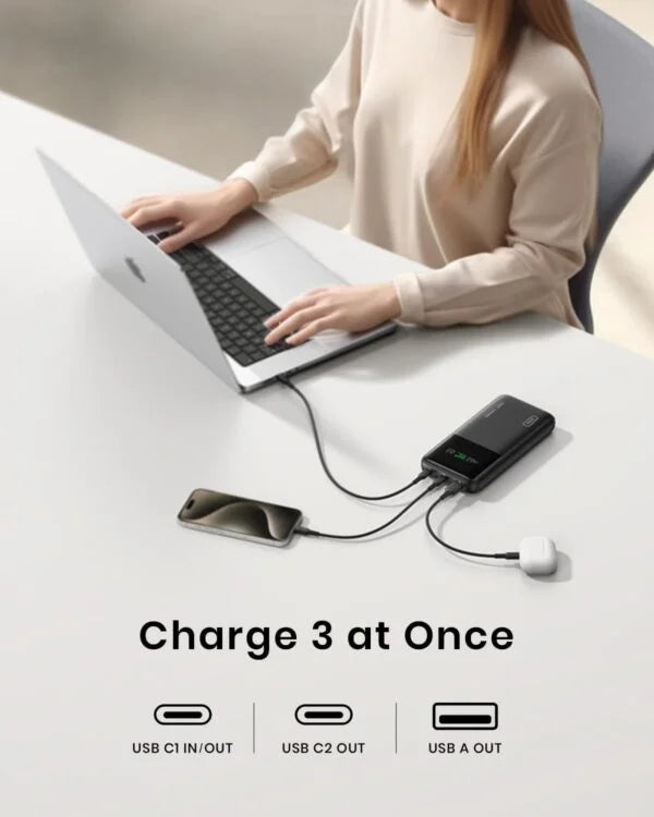 INIU 140W Laptop Power Bank, Flight-Safe 27000mAh High Capacity Portable Charger