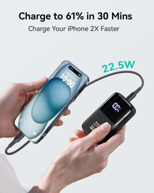INIU Portable Charger, Smallest 22.5W 10000mAh Power Bank