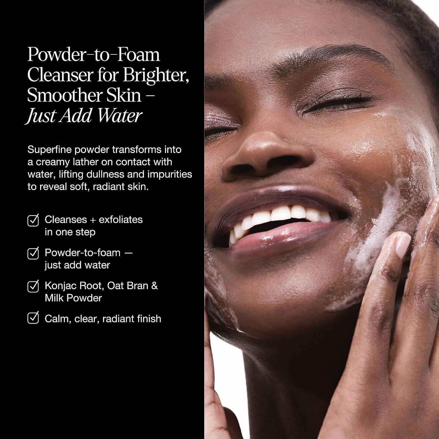 MilkIt Cleansing Powder &amp; Exfoliating, Hydrating Face Wash, Dull Skin – 60g / 2.12oz