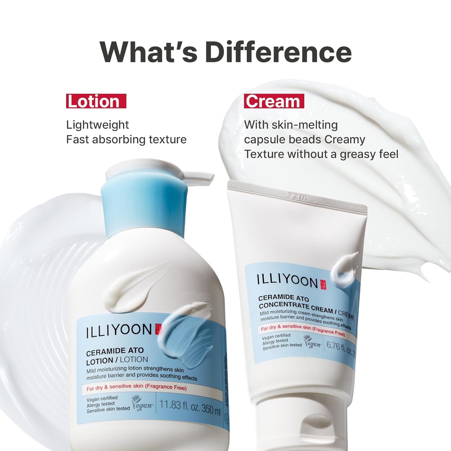 Illiyoon Ceramide Ato Concentrate Cream | Moisturizer for Dry &amp; Sensitive Skin, 100hr Lasting Hydration, For Face & Body..