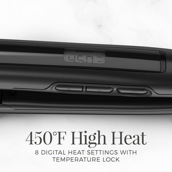 Remiington 1-Inch Flat Iron, Anti-Static Technology, Digital Controls, LCD Screen, 310-450°F, Floating Ceramic Plates