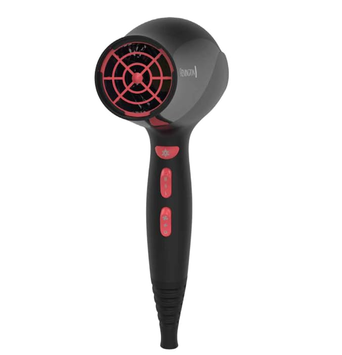 Remington Ionic Ceramic Hairdryer, 3 Heat Settings + Cool Shot, 2 Speeds