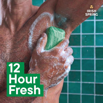 Irish Spring Bar Soap for Men, Original Clean, Smell Fresh and Clean for 12 Hours, Men Soap Bars for Washing Hands and Body..