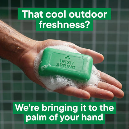 Irish Spring Bar Soap for Men, Original Clean, Smell Fresh and Clean for 12 Hours, Men Soap Bars for Washing Hands and Body..