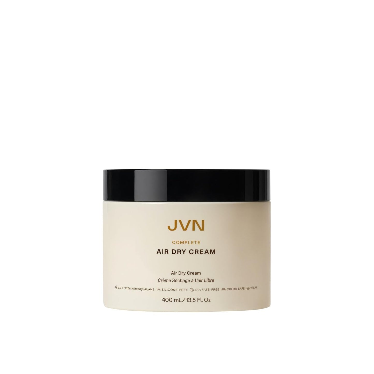 JVN No Heat Complete Air Dry Cream, 13.5 Fl Oz, Jumbo Size, Hair Smoothing Cream Enhances Your Natural Texture..