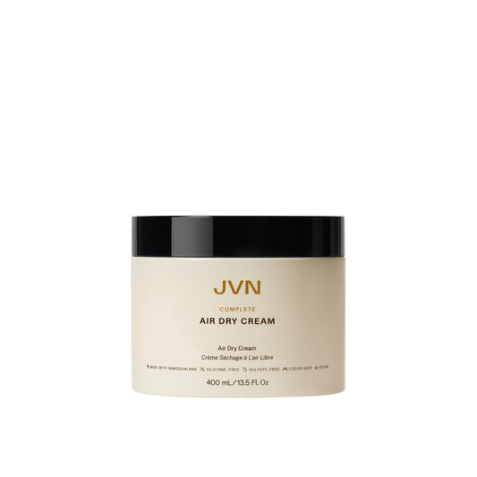 JVN No Heat Complete Air Dry Cream, 13.5 Fl Oz, Jumbo Size, Hair Smoothing Cream Enhances Your Natural Texture..