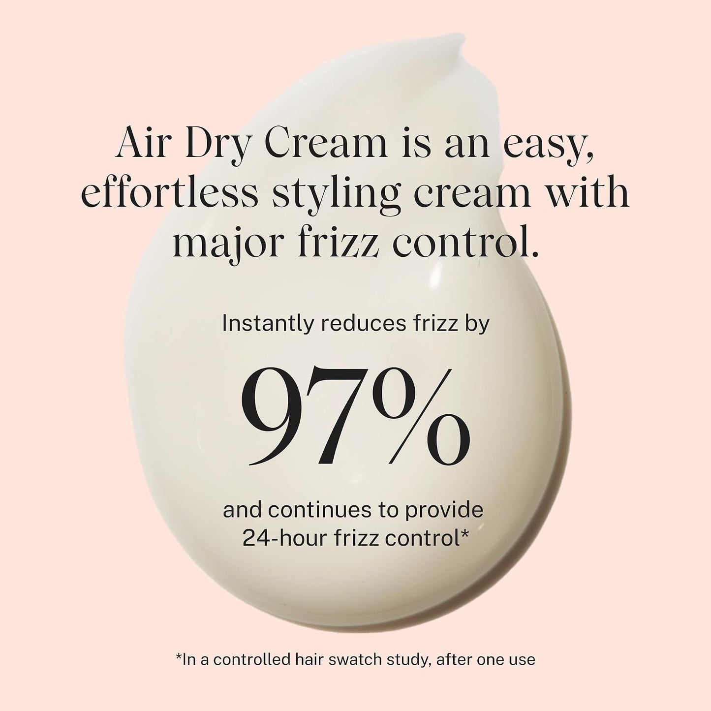 JVN No Heat Complete Air Dry Cream, 13.5 Fl Oz, Jumbo Size, Hair Smoothing Cream Enhances Your Natural Texture..