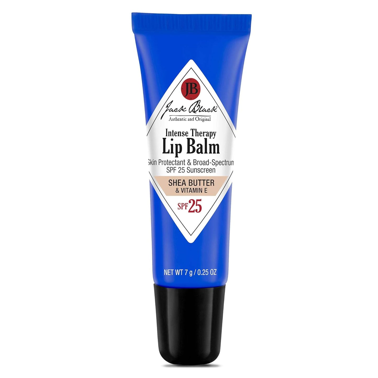 Jack Black Intense Therapy Lip Balm, 0.25-Oz. – SPF 25 Sun Protection, Flavor - Shea Butter & Vitamin E