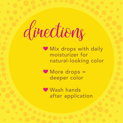 Jergens Natural Glow Instant Sun Drops, Sunless Tanning for Face and Body, Instant Sun Bronzing Drops, Oil Free, 1 Fl Oz