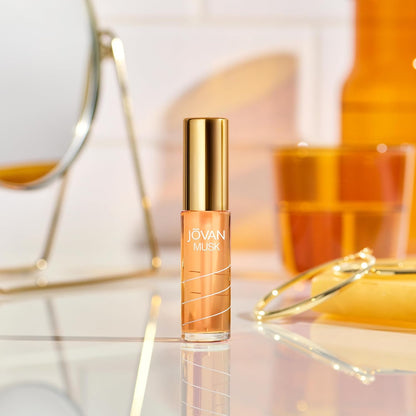 Jovan Musk for Women Perfume Oil 0.33 fl oz (Pack of 1), Sexy Perfume Oil for Women, Notes of Jasmine, Amber, and Neroli..