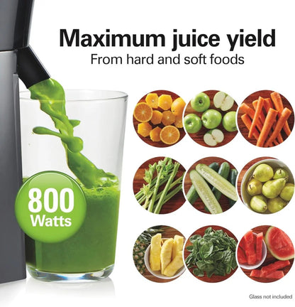 Hamilton Beach Juicer Machine, Big Mouth Large 3” Feed Chute for Whole Fruits and Vegetables