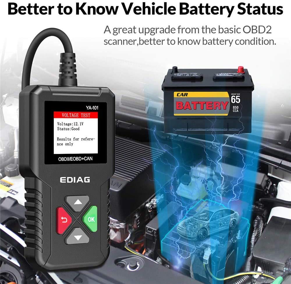KINGBOLEN OBD2 Scanner YA101 Code Reader, Universal Automotive Engine..