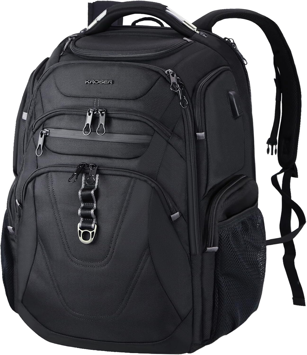 KROSER TSA Friendly Travel Laptop Backpack 18.4 inch XXXL Gaming Backpack Water..