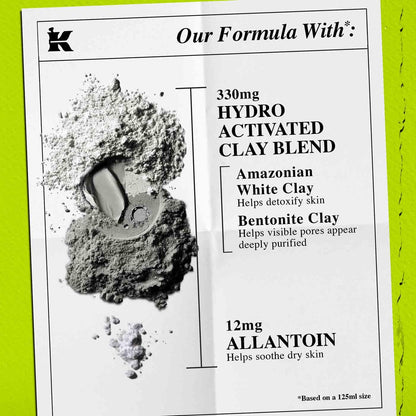 Kiehl's - Rare Earth Deep Pore Cleansing Mask, Visbily Minimizes Pores