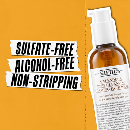Kiehl's - Calendula Deep Cleansing Foaming Face Wash, Boosts Moisture
