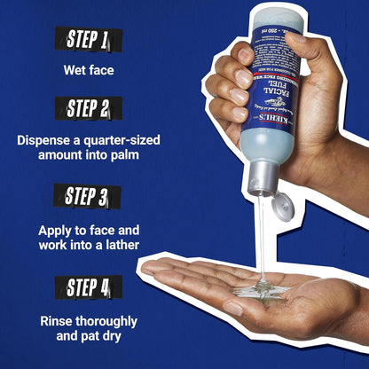 Kiehl's - Facial Fuel Men's Energizing Face Wash | Foaming Gel Formula Exfoliates & Cleans Skin..