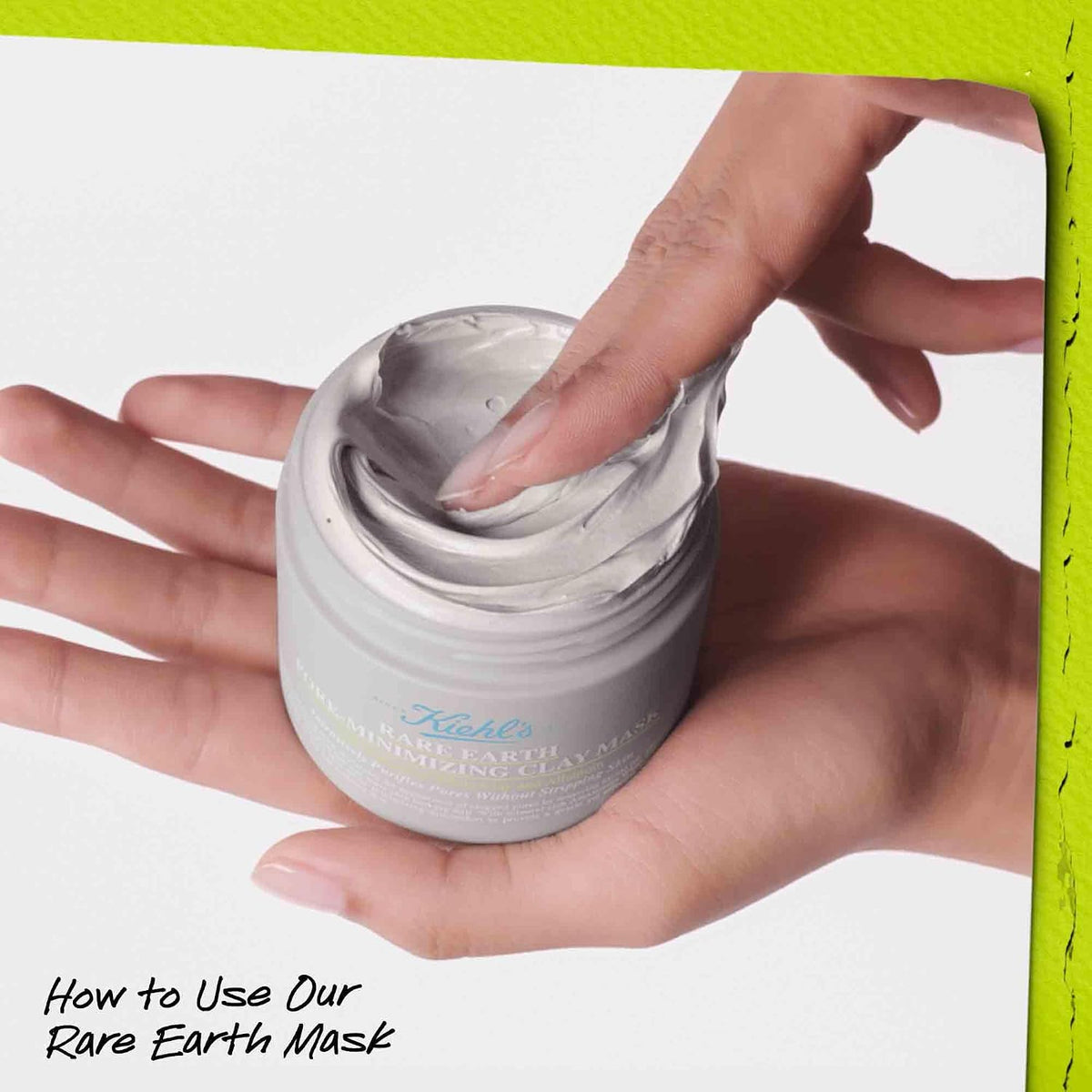 Kiehl's - Rare Earth Deep Pore Cleansing Mask, Visbily Minimizes Pores