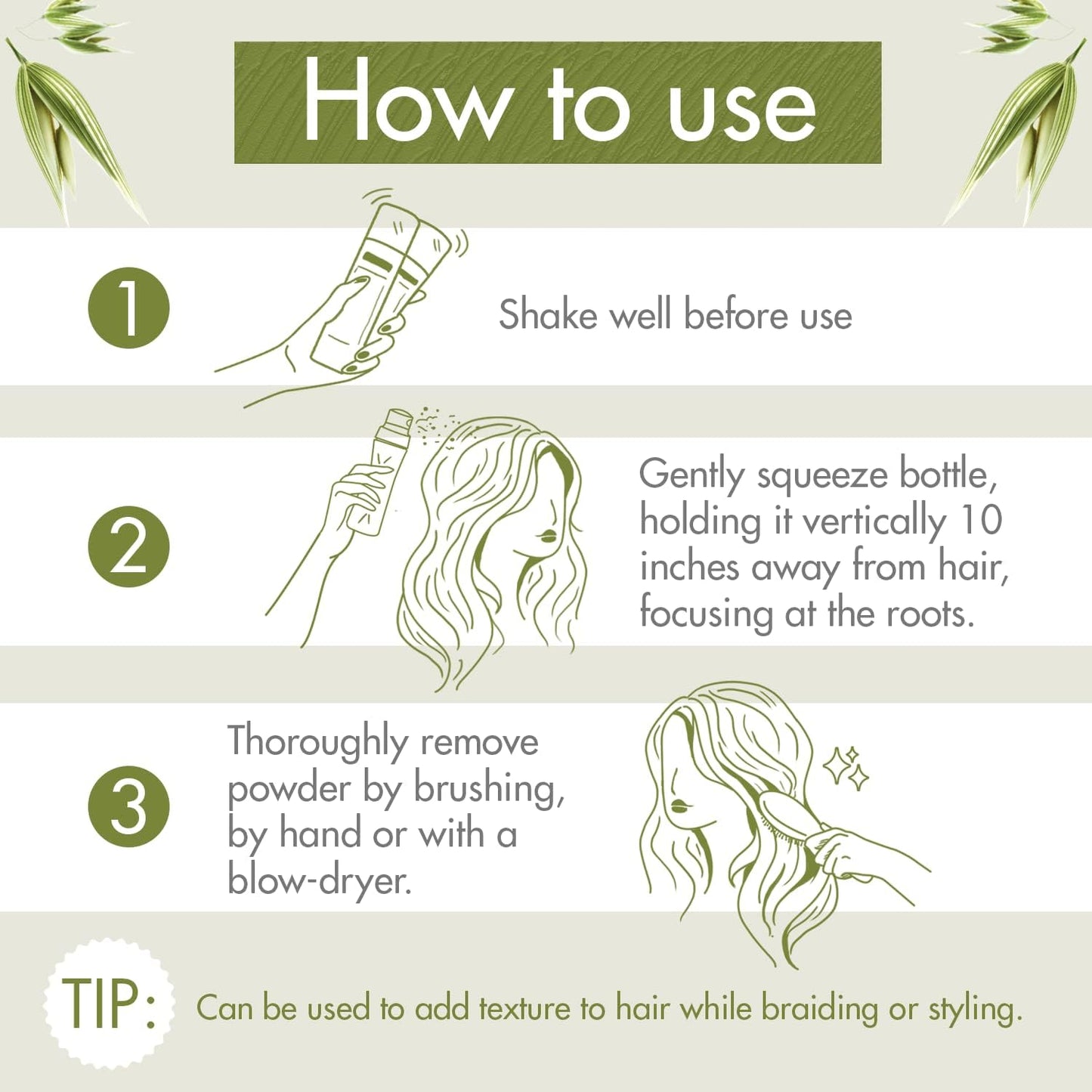 Klorane Dry Shampoo with Oat Milk - Non-Aerosol, Style - Eco-Friendly Powder