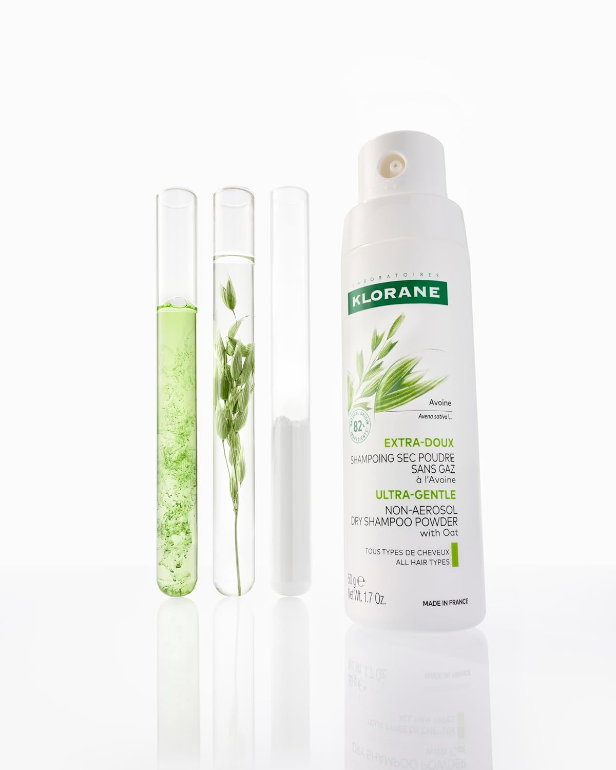Klorane Dry Shampoo with Oat Milk - Non-Aerosol, Style - Eco-Friendly Powder