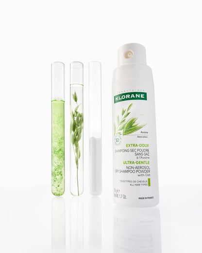 Klorane Dry Shampoo with Oat Milk - Non-Aerosol, Style - Eco-Friendly Powder