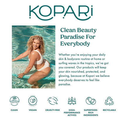 Kopari Sun Veil Illuminating Elixir Face Sunscreen SPF 38 | Lightweight Face Sunscreen with Shea Butter & Mica..
