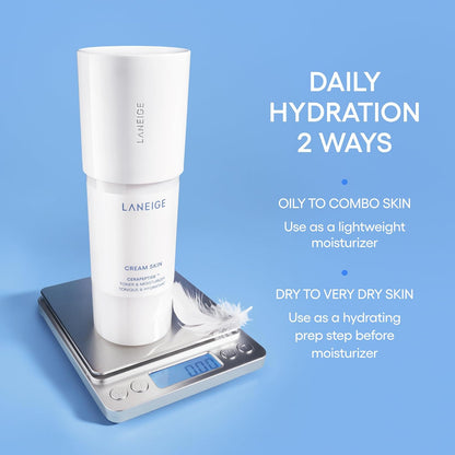 LANEIGE Cream Skin Face Hydrating Milky Toner | Korean Toner & Moisturizer