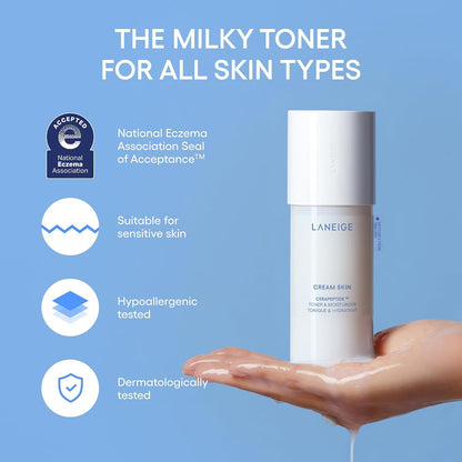LANEIGE Cream Skin Face Hydrating Milky Toner | Korean Toner & Moisturizer