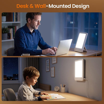 10000 Lux Full Spectrum Sun Lamp, UV-Free Natural Daylight Lamp for Home Office..