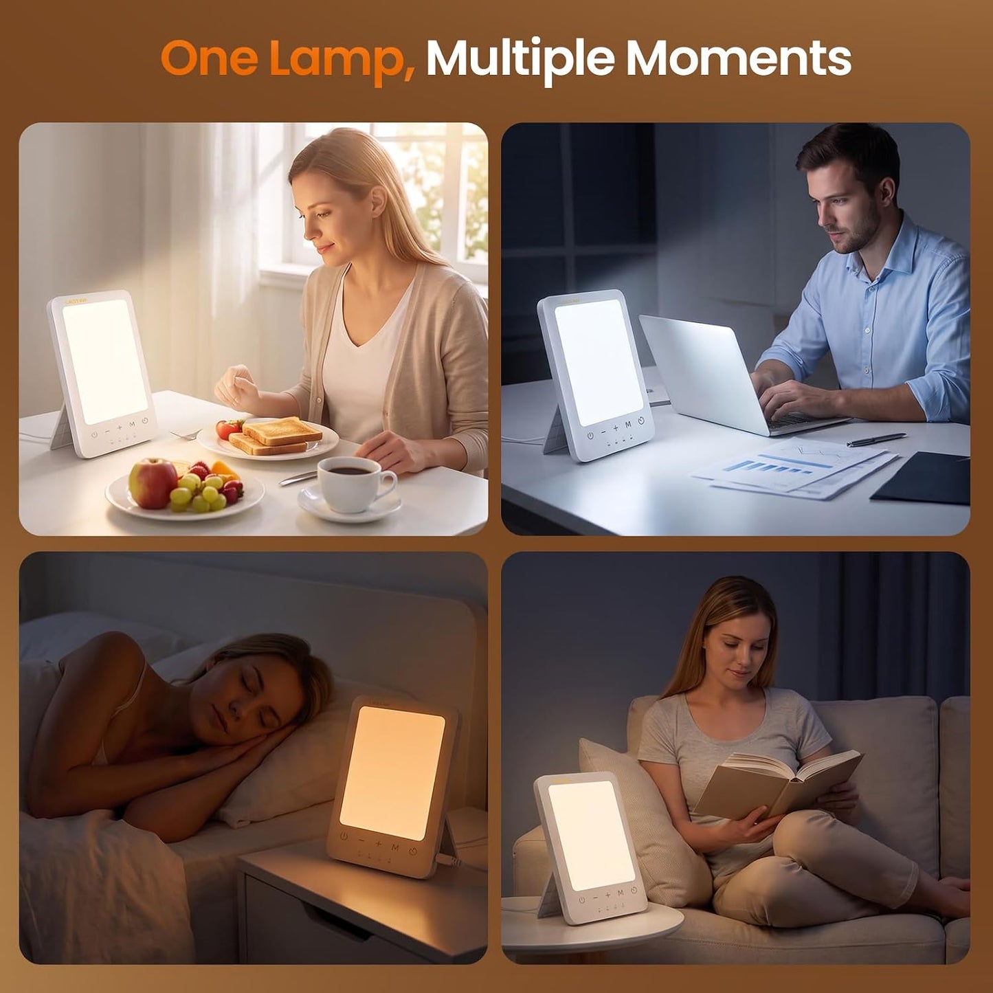 10000 Lux Full Spectrum Sun Lamp, UV-Free Natural Daylight Lamp for Home Office..