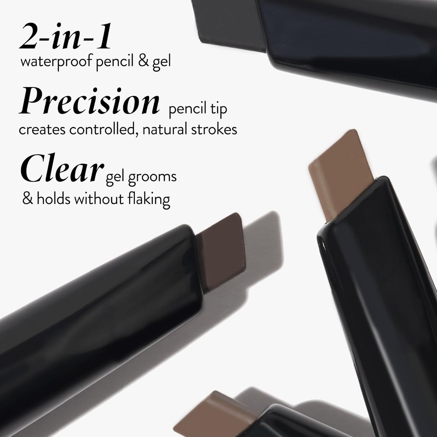 LAURA GELLER NEW YORK Sculpt-n-Stay 2-in-1 Waterproof Eyebrow Pencil & Brow Gel – Taupe – Fills Sparse Brows, Defines & Sets..