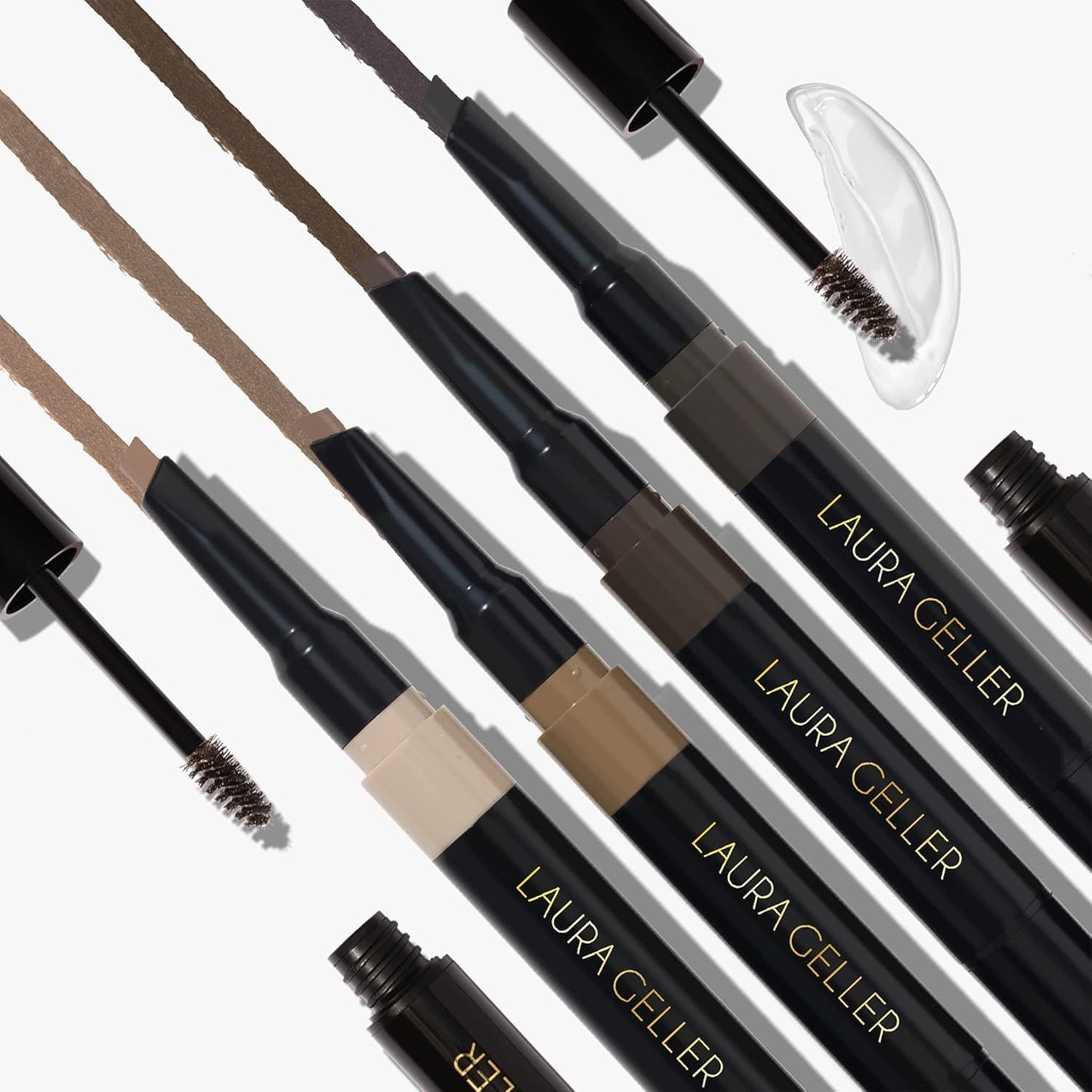 LAURA GELLER NEW YORK Sculpt-n-Stay 2-in-1 Waterproof Eyebrow Pencil & Brow Gel – Taupe – Fills Sparse Brows, Defines & Sets..