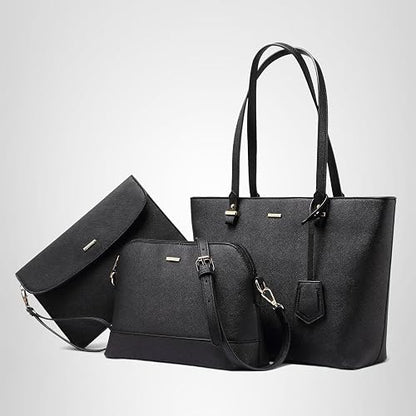 LOVEVOOK Handbags for Women Shoulder Bags Tote Satchel Hobo 3pcs Purse Set