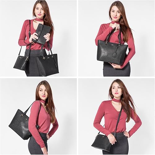 LOVEVOOK Handbags for Women Shoulder Bags Tote Satchel Hobo 3pcs Purse Set